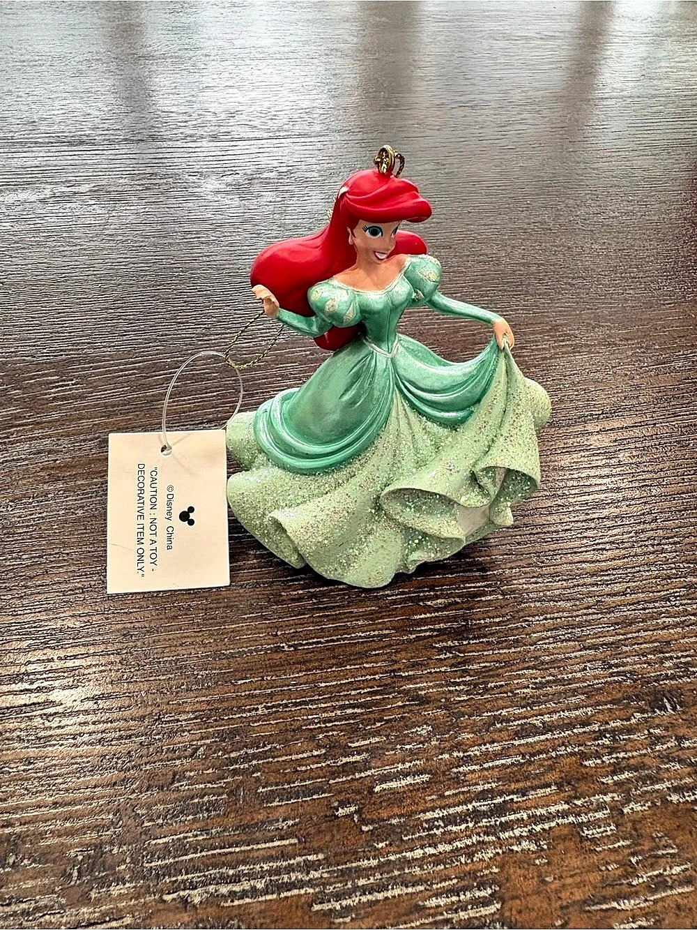 Disney Little Mermaid Ariel Glitter Dress Ornament